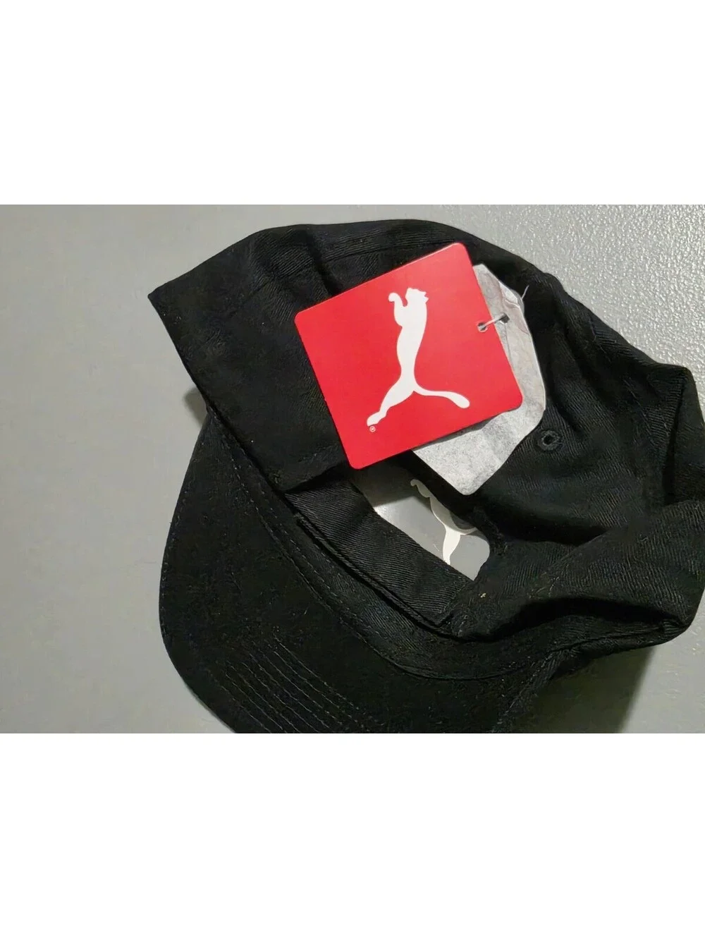 Puma Hat Cap Black/Gold/Logo New W Tags
